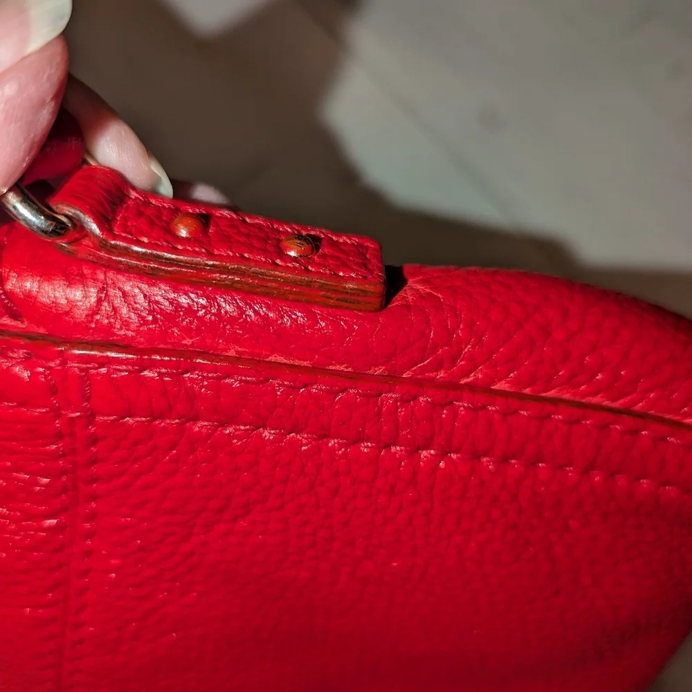 Kate Spade Red Leather Crossbody EUC